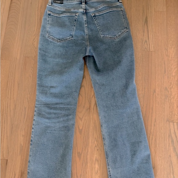 NWT J.Crew Light Blue Mid Rise Flare Crop Jeans All Day Stretch - Picture 5 of 9